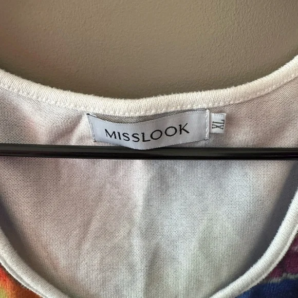 Colorful Abstract Cat Print Long Sleeve Sweater - Picture 3 of 5